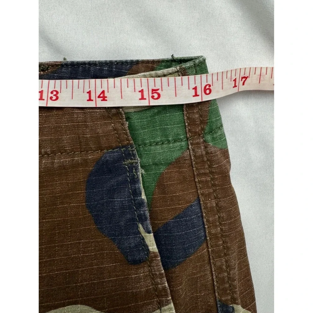 PacSun Mens Camo Cargo Shorts Green Brown Ripstop Size 32 